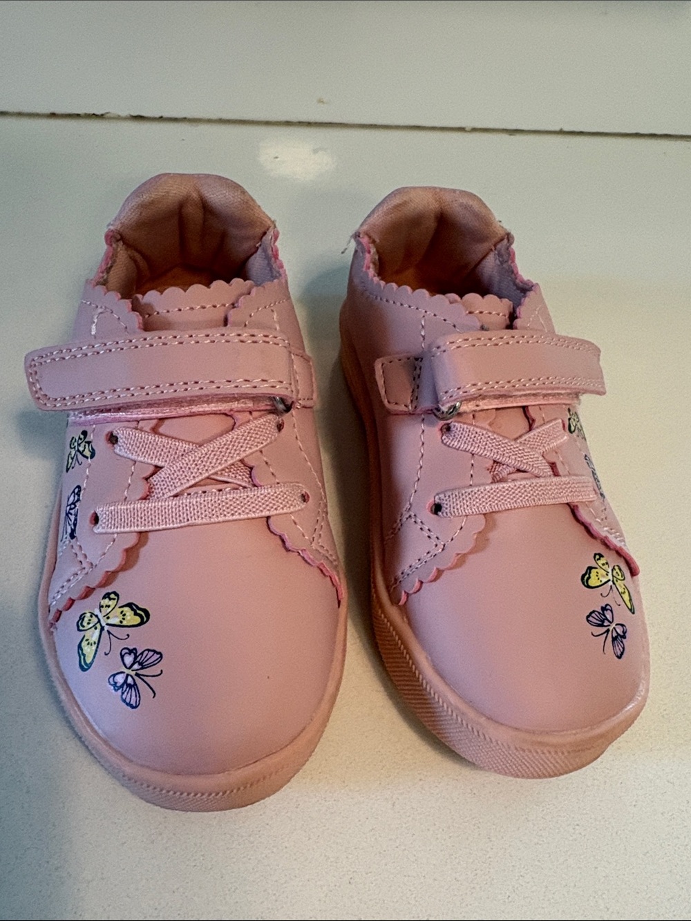 Oshkosh Pink Butterfly Velcro Sweetie Sneaker